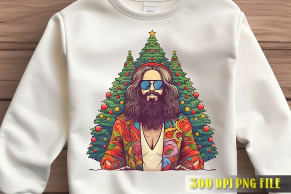 Christmas Tree Jesus Design for T-Shirt Designs