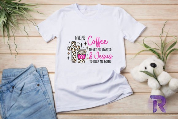 Coffee Jesus Leopard PNG – Design Review for Embroidery