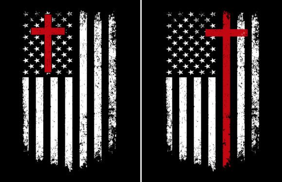 Faith Cross American Flag Christian Art: A Design Review