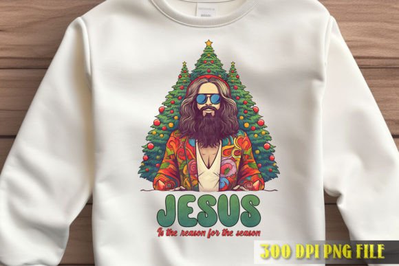 Jesus in Christmas Tree Art: T-Shirt Designs for Bloggers
