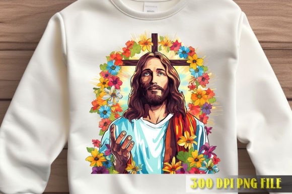 Jesus Love and Harmony Art for T-Shirt Designs