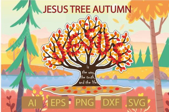 Jesus Tree Autumn: T-Shirt Designs for Editorial Content