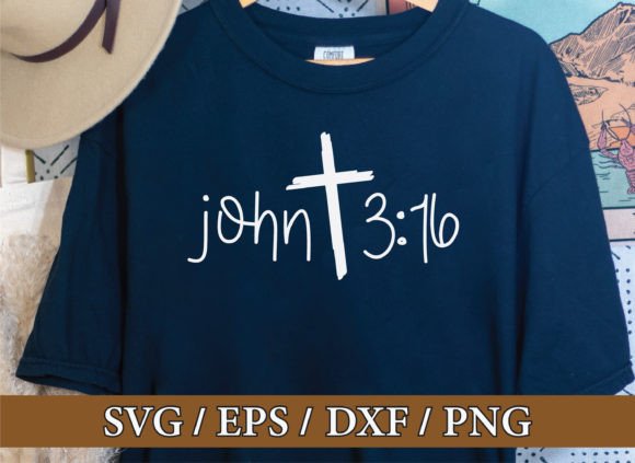 John 3 16 Svg for T-Shirt Designs
