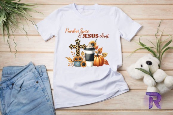 Pumpkin Spice Jesus Christ PNG for T-Shirt Designs