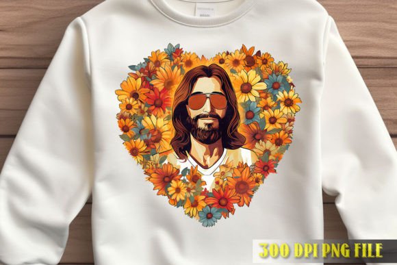 Sacred Heart of Jesus PNG for T-Shirt Designs